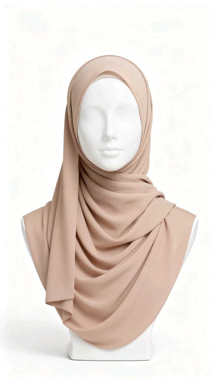 Noir Chiffon Hijab